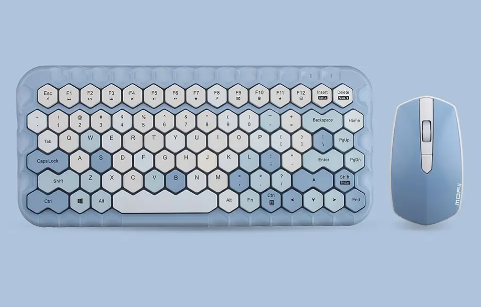 MOFII Honey 2.4G Wireless Keyboard + Mouse Kit (Blue)