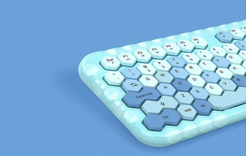 MOFII Honey Plus 2.4G Wireless Keyboard + Mouse Kit (Blue)