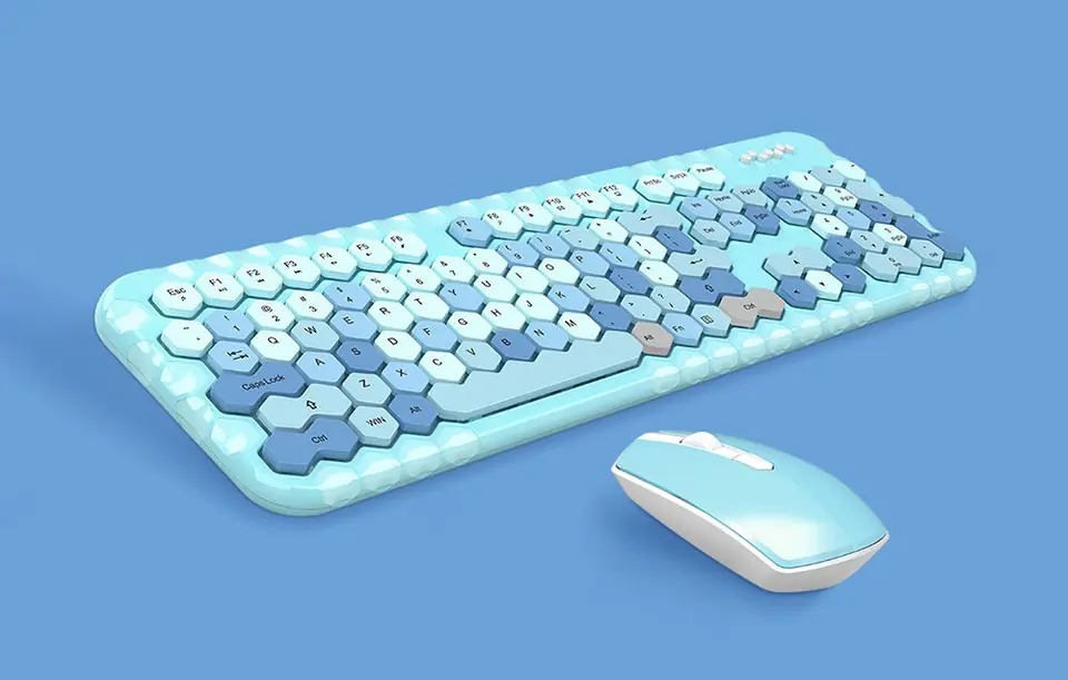MOFII Honey Plus 2.4G Wireless Keyboard + Mouse Kit (Blue)