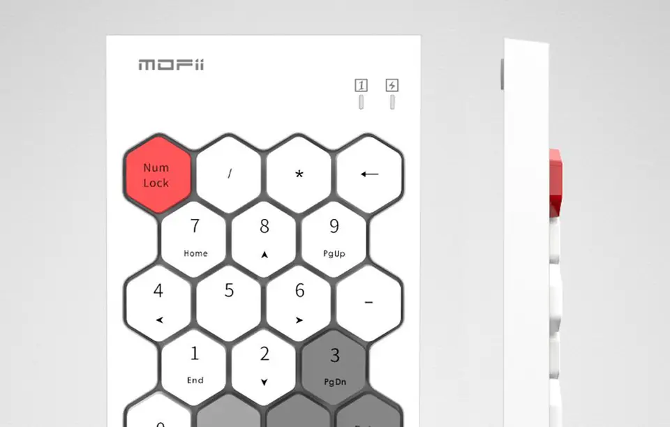 Bezprzewodowa klawiatura numeryczna MOFII SK-660AG 2.4G (biała)