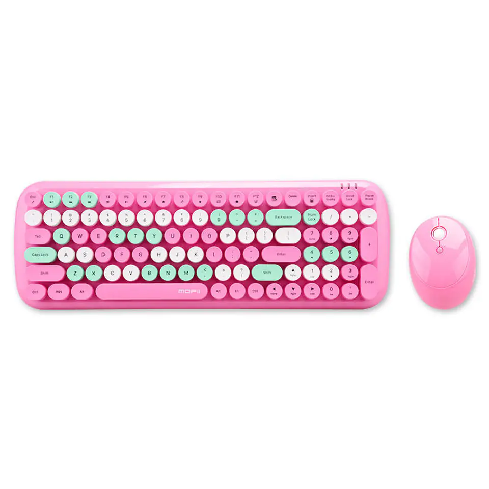 Pink keyboard and deals mouse