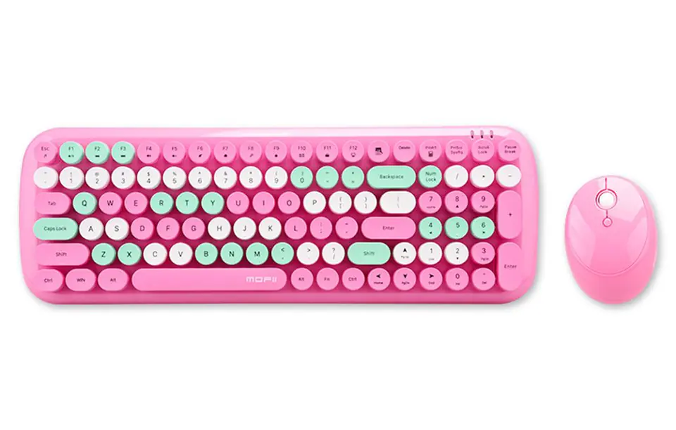 Wireless Keyboard + Mouse Set MOFII Candy XR 2.4G (Pink)