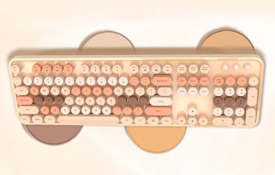 MOFII Sweet 2.4G wireless keyboard + mouse kit (beige)