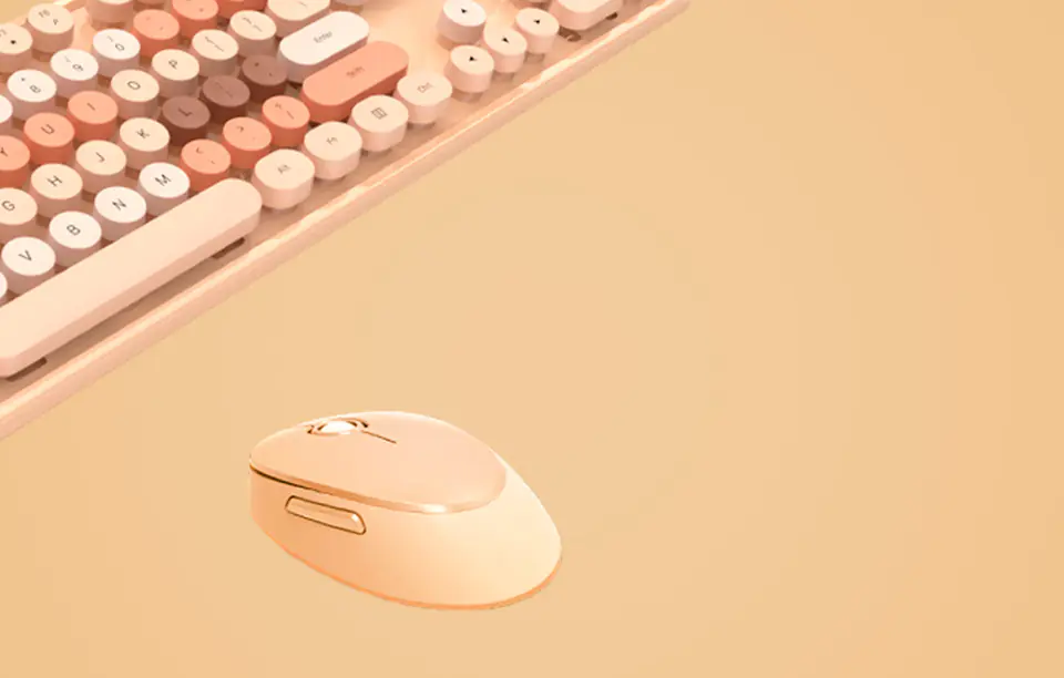 Bezprzewodowy zestaw klawiatura + myszka MOFII Sweet 2.4G (beżowy)