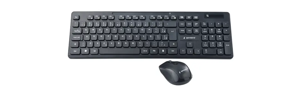 Gembird KBS-WCH-03 keyboard Mouse included RF Wireless + USB QWERTY English Black