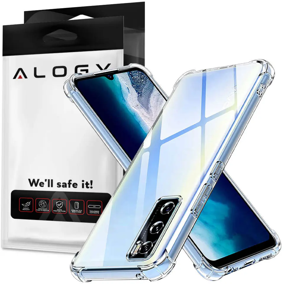 image of Silikonowe Etui Pancerne Shockproof Alogy Do Vivo Y70 Przezroczyste