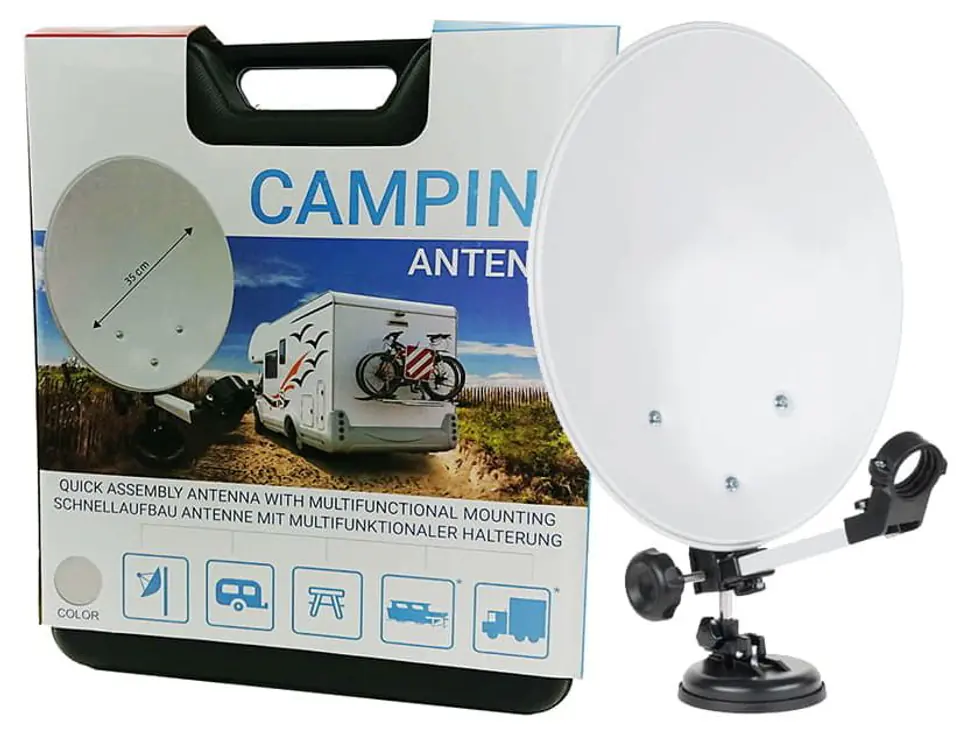 antena sat camping