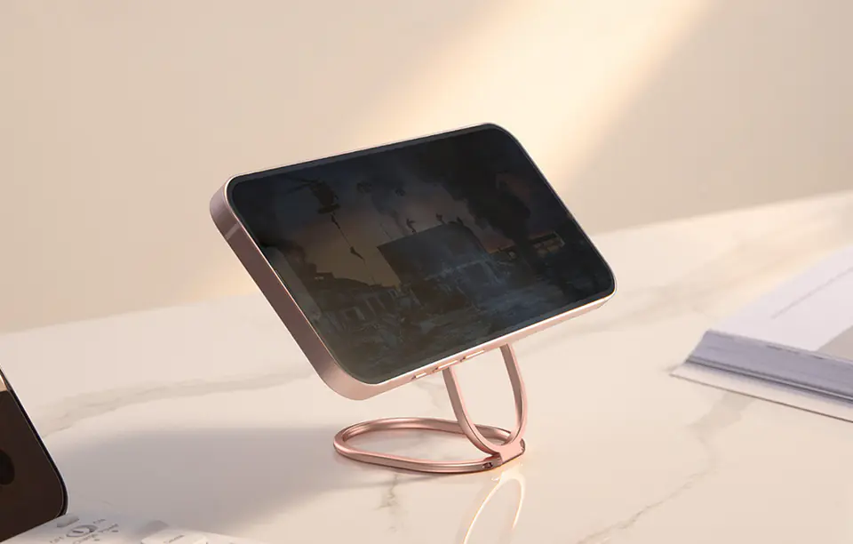 Baseus Rails ring holder for phone (pink)