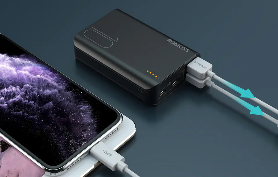 Powerbank Romoss Sense 4 Mini 10000mAh (Black)