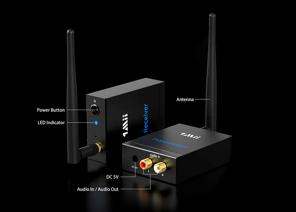 RT5066 Wireless Audio Extender 2.4GHz 100m