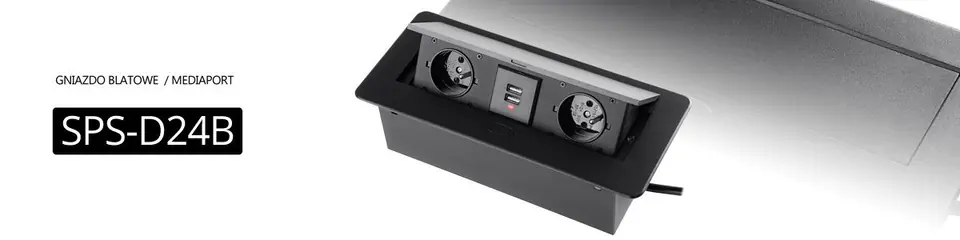 Tabletop opening socket Spacetronik SPS-D24B