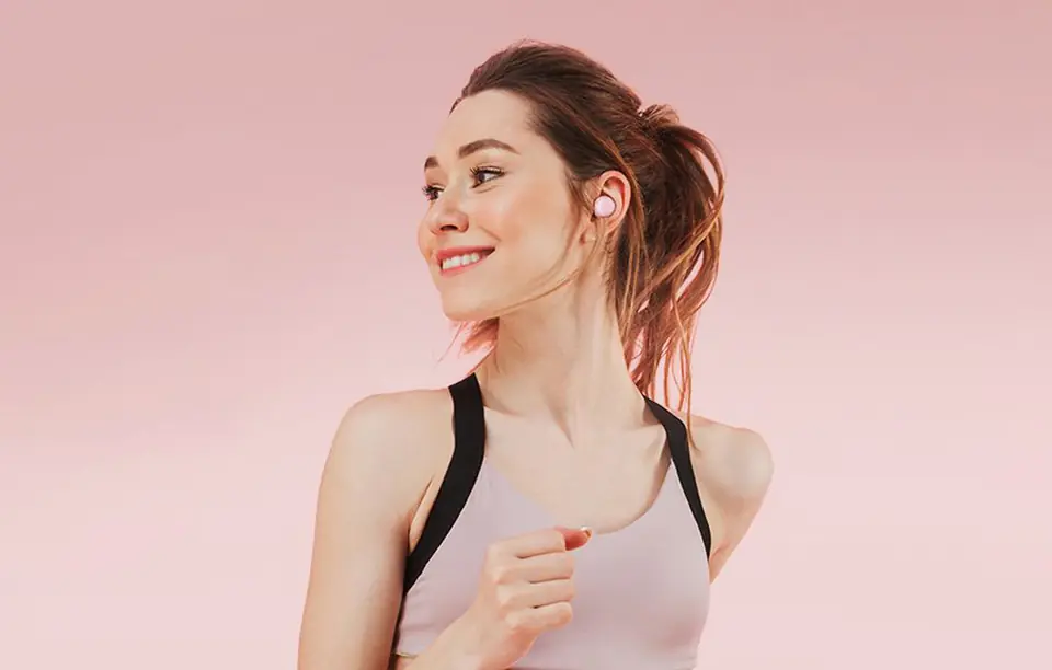TWS Tribit FlyBuds 3 BTH92 headphones (pink)