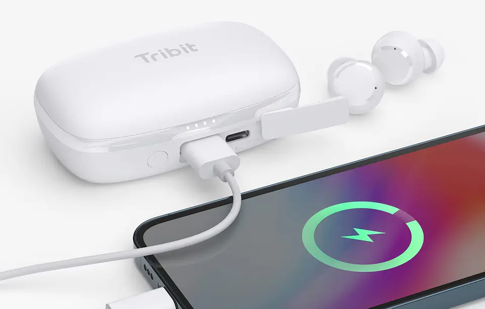 TWS Tribit FlyBuds 3 BTH92 headphones (white)