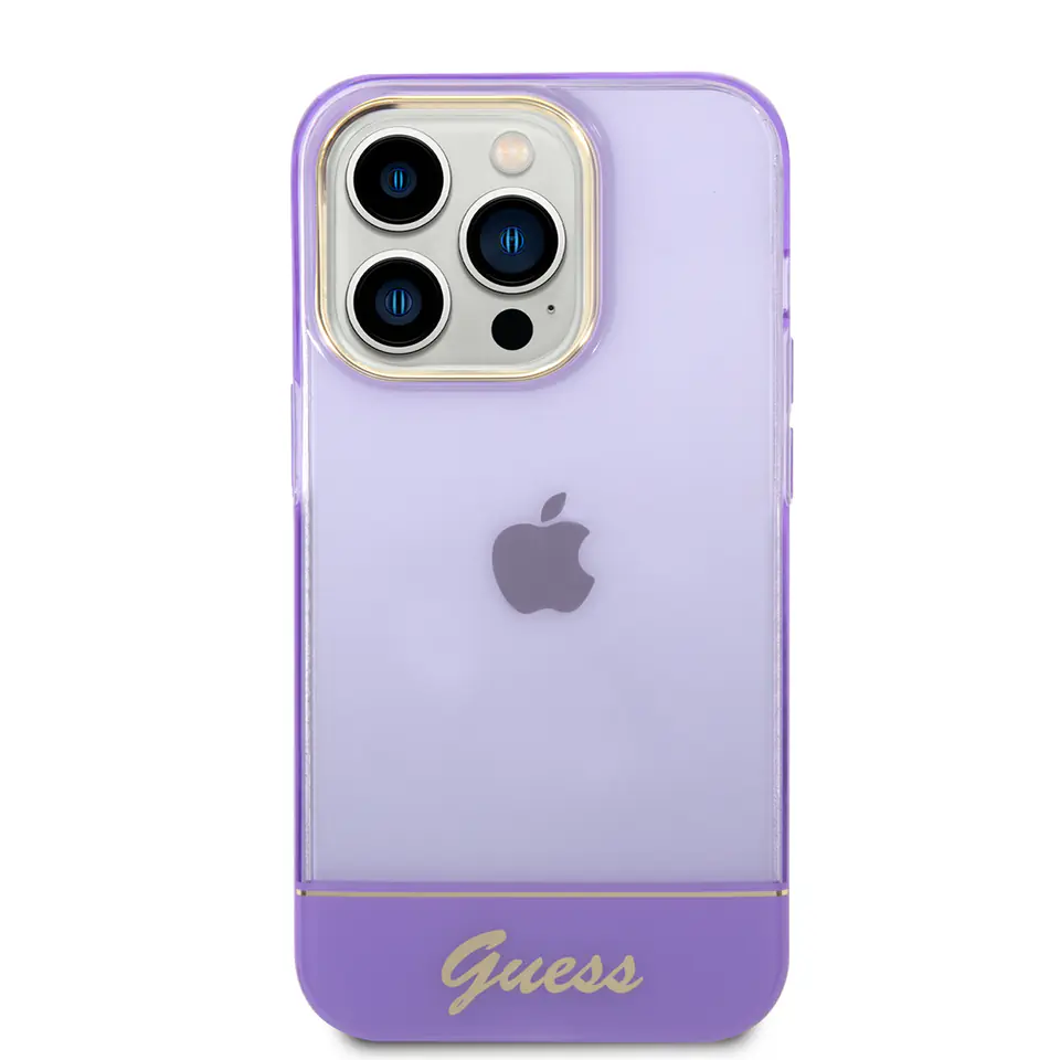 Guess GUHCP14XHGCOU iPhone 14 Pro Max6,7" fioletowy/purple hardcase Translucent