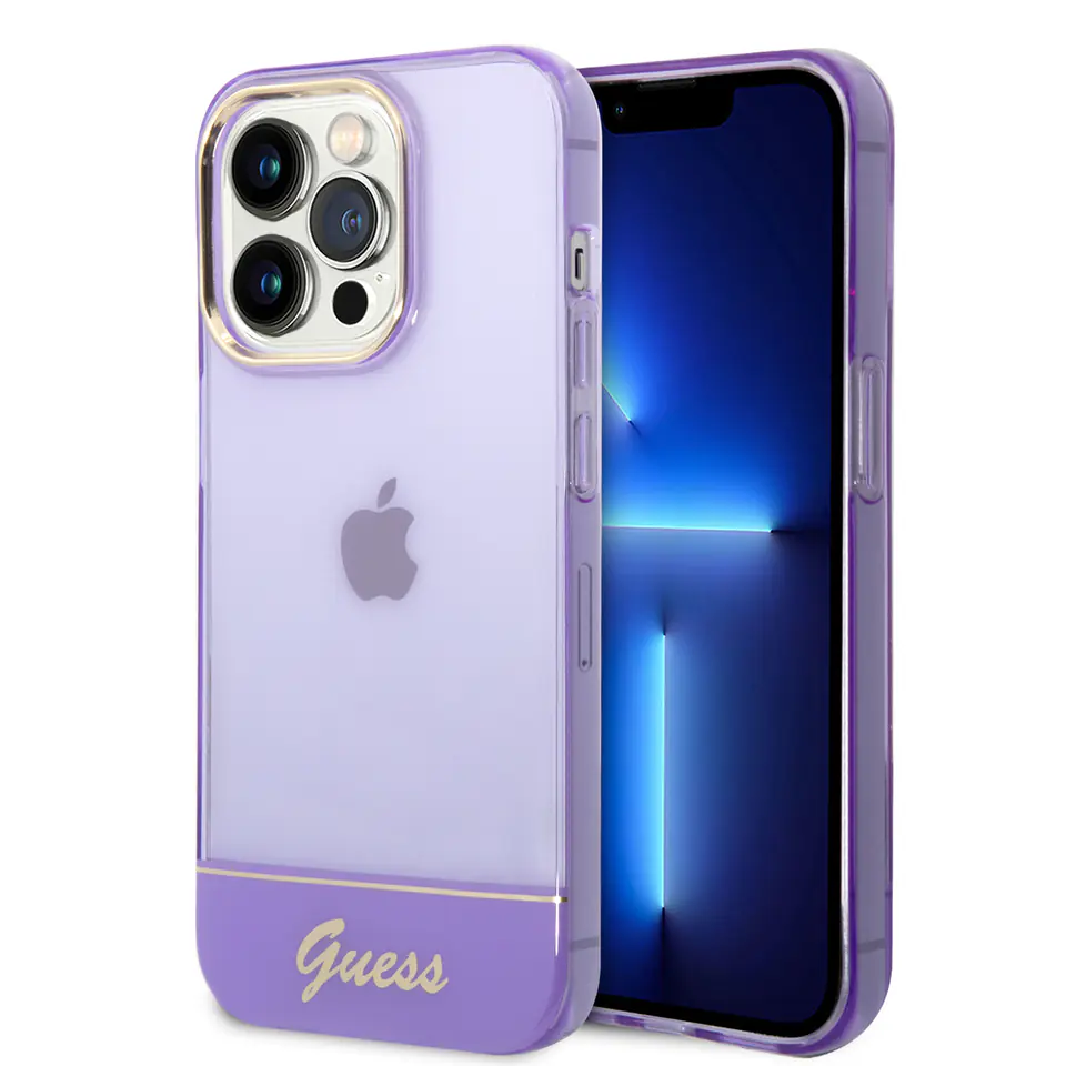 Guess GUHCP14XHGCOU iPhone 14 Pro Max6,7" fioletowy/purple hardcase Translucent