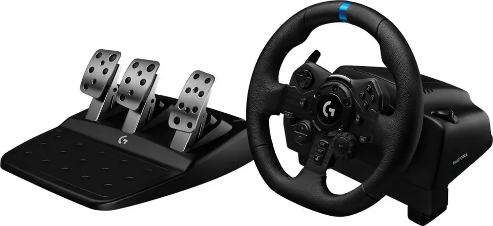 Logitech G G923 Black, Stainless steel USB 2.0 Steering wheel + P
