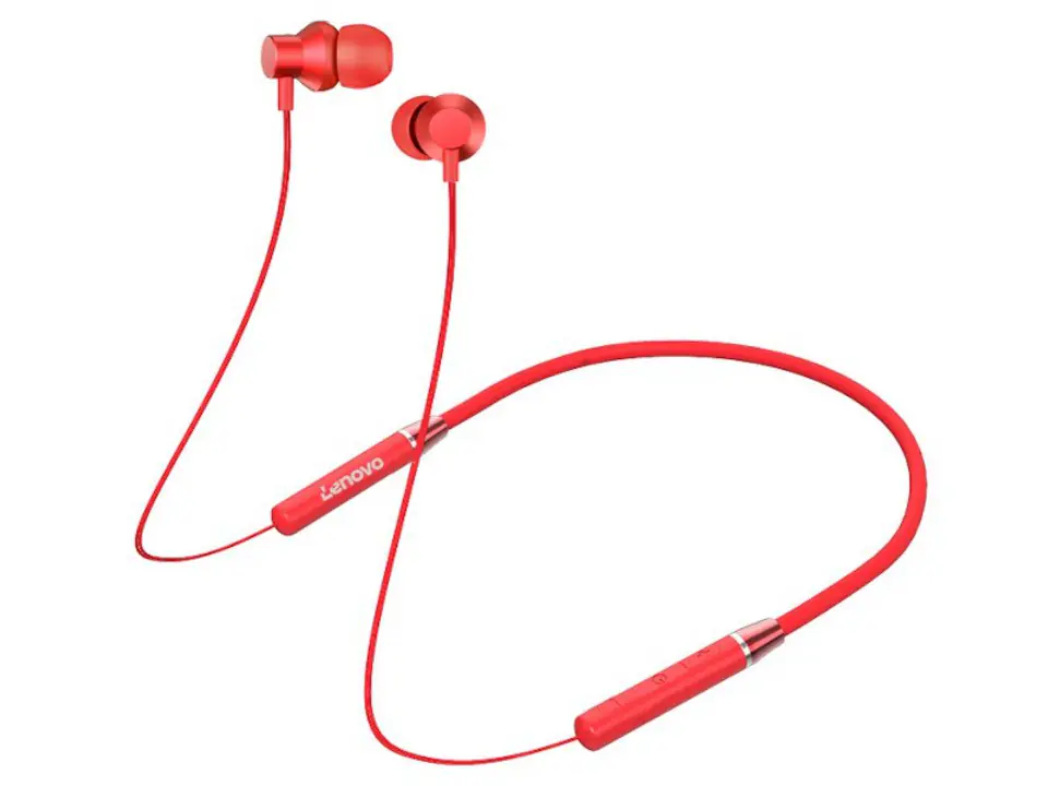 Lenovo HE05 wireless headphones Bluetooth in ear red Wasserman.eu