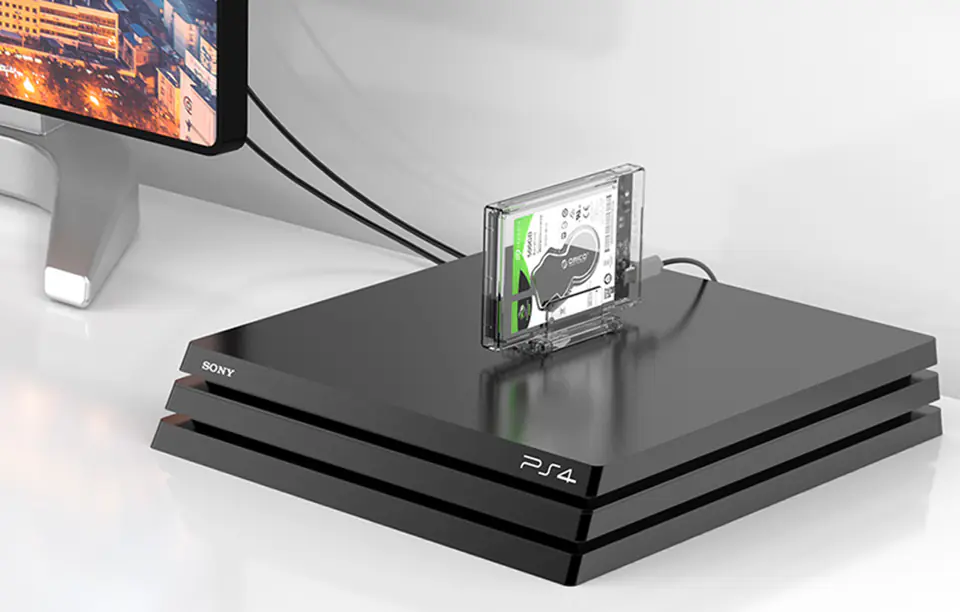 Orico HDD 2.5" external enclosure with stand, USB-C 3.1 + cable (USB 3.0 to USB-C)