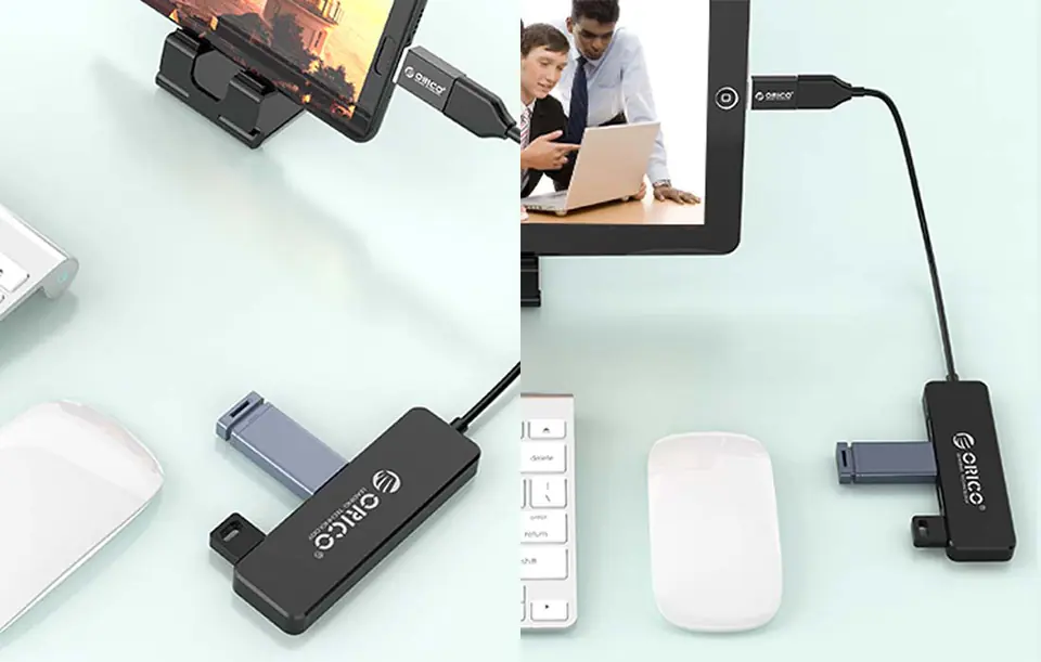 Adapter Hub Orico, USB do 4x USB (czarny)