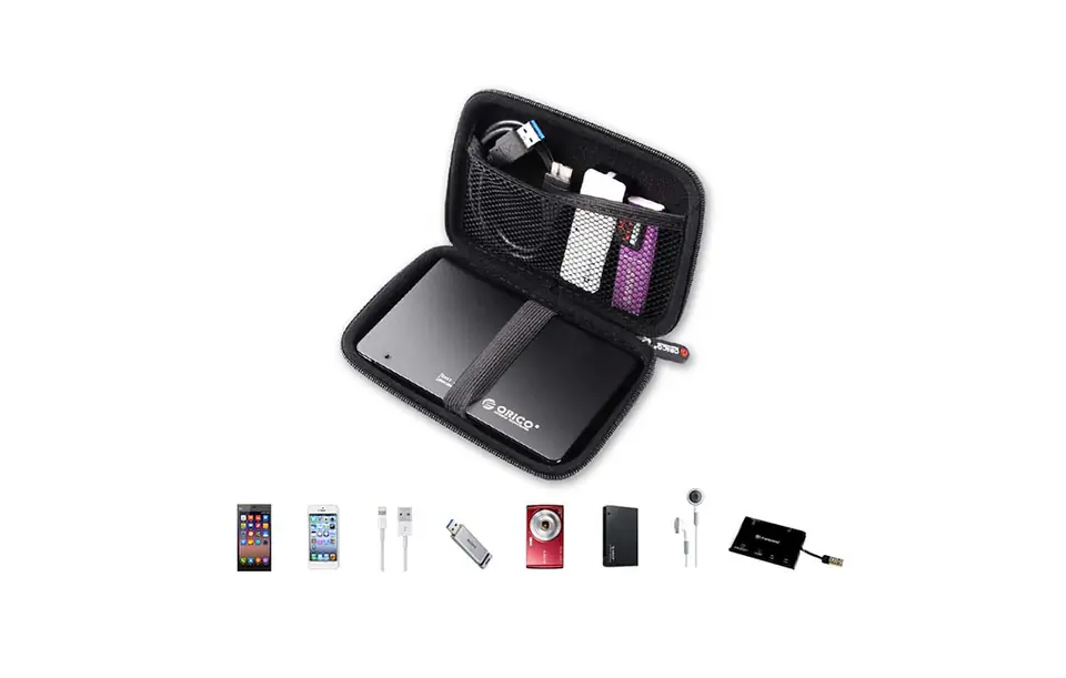 Orico Hard Drive Case & Accessories (Black)