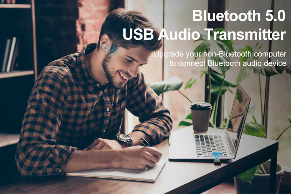 B10A Nadajnik Audio Bluetooth 5.0 USB 1Mii 20m
