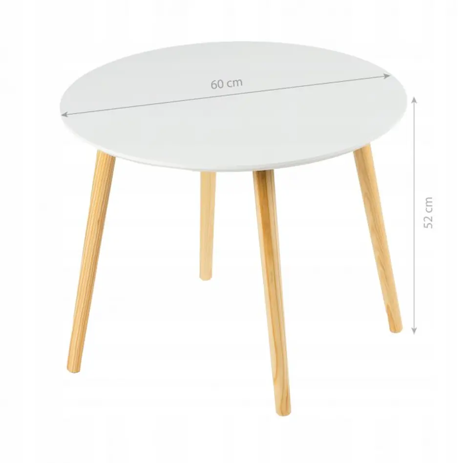 Modern Scandinavian coffee table 60cm