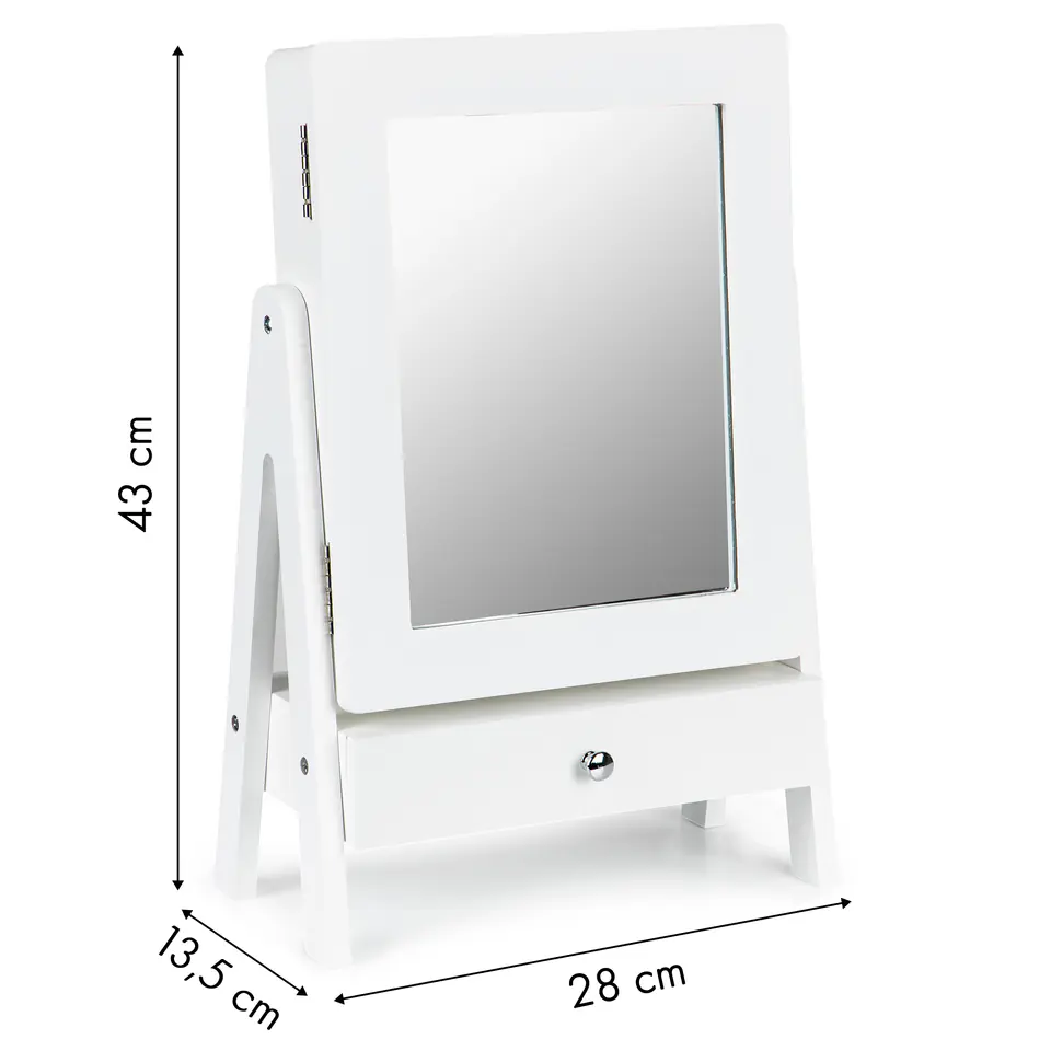 Cosmetic dressing table mirror jewelry cabinet