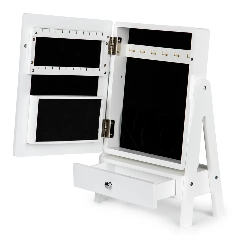 Cosmetic dressing table mirror jewelry cabinet