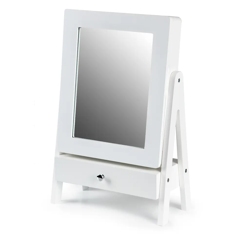Cosmetic dressing table mirror jewelry cabinet