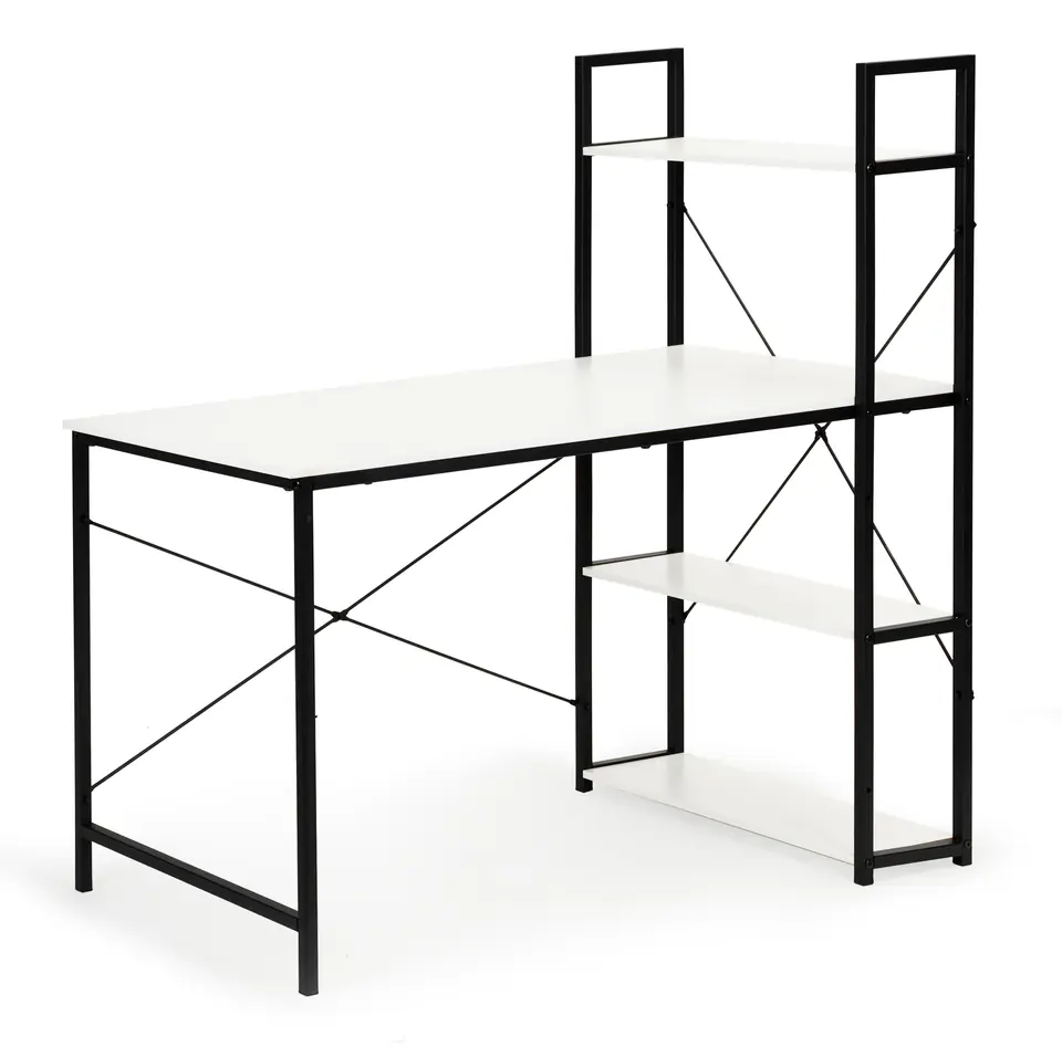 Biurko komputerowe biurowe stół + regał półki loft ModernHome