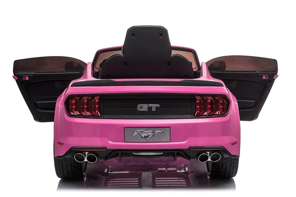 Pink ford mustang store power wheels