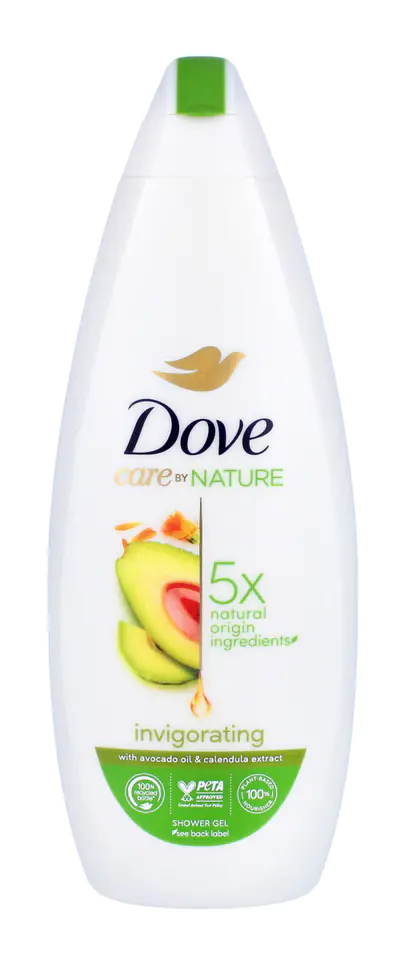Dove Care by Nature - Gel Ducha Aceite de coco y Extracto de almendras, 225  ml - oh feliz