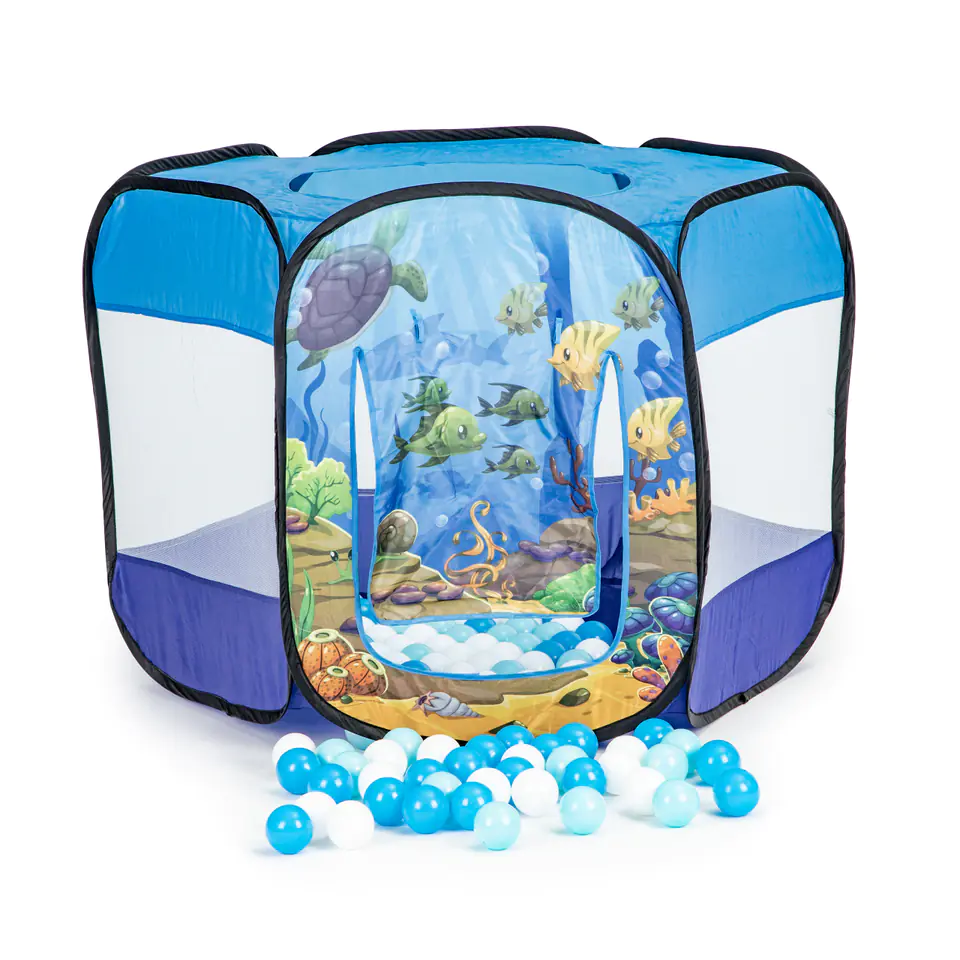 Dry pool folding tent for children 100 balls