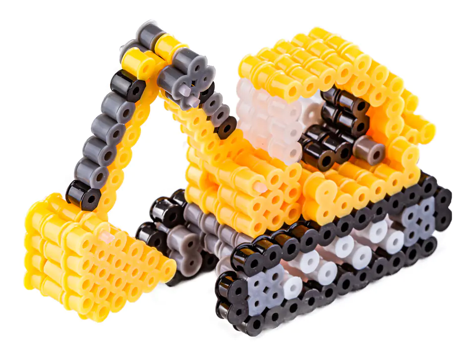 Koraliki do prasowania Wersja 3D, KOPARKA, Saszetka, Prasowanka