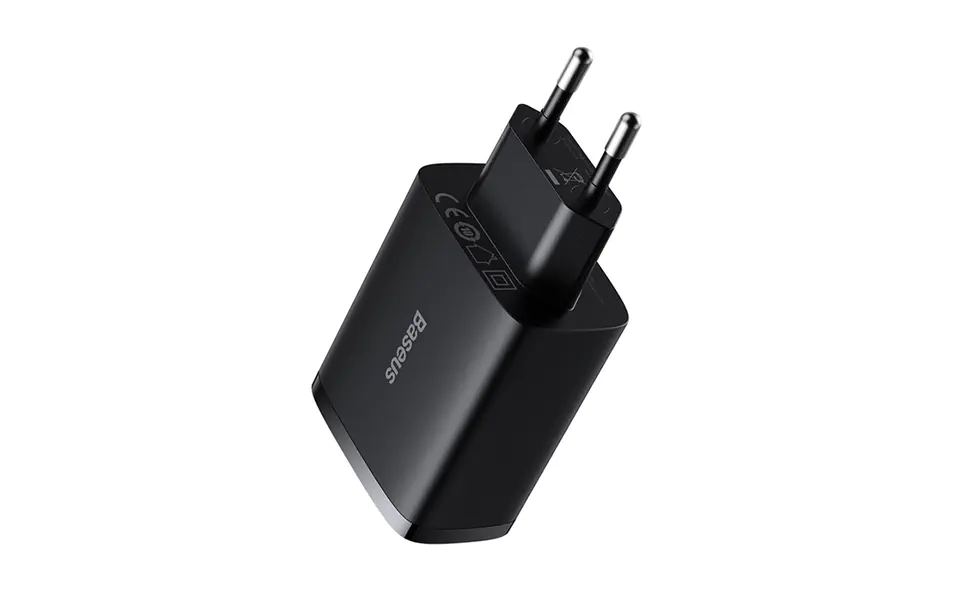 Baseus Compact Quick Charger, 3x USB, 17W (Black)