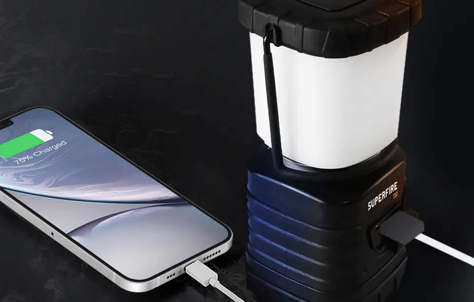 Camping lamp Superfire T30, 600lm, USB