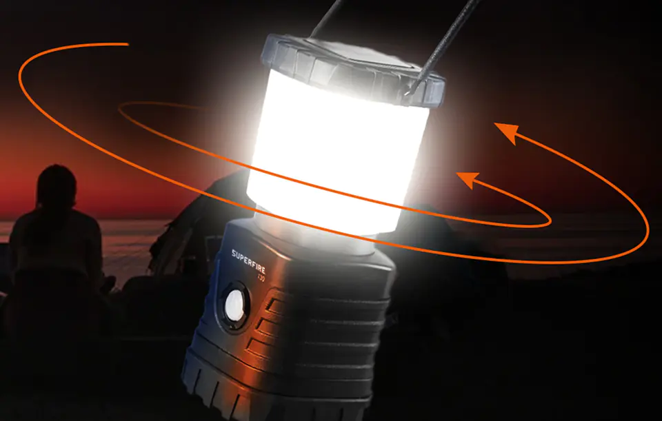 Camping lamp Superfire T30, 600lm, USB