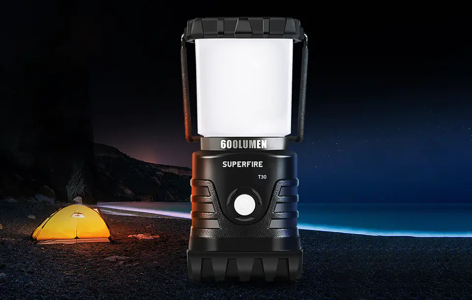 Camping lamp Superfire T30, 600lm, USB