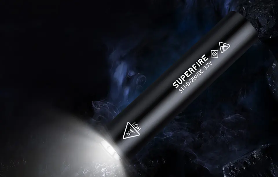 Superfire S11-D Flashlight, 135lm, USB