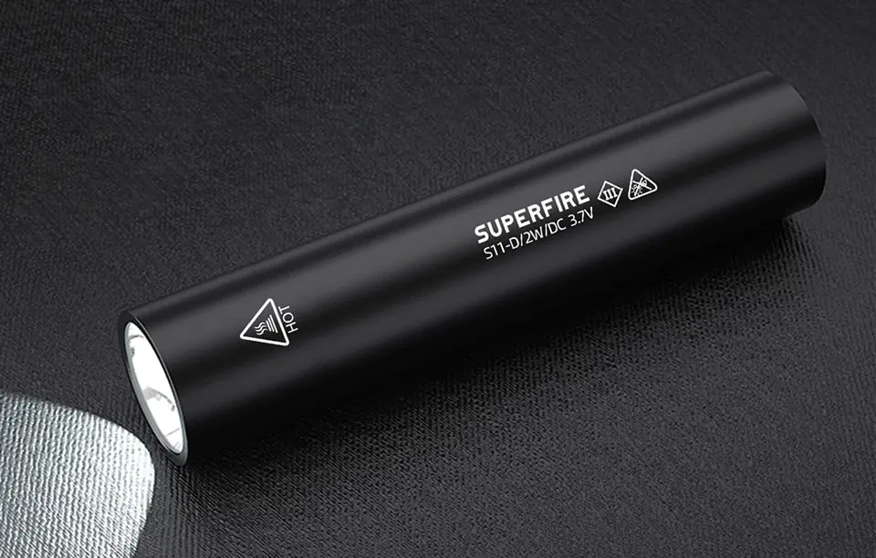 Superfire S11-D Flashlight, 135lm, USB
