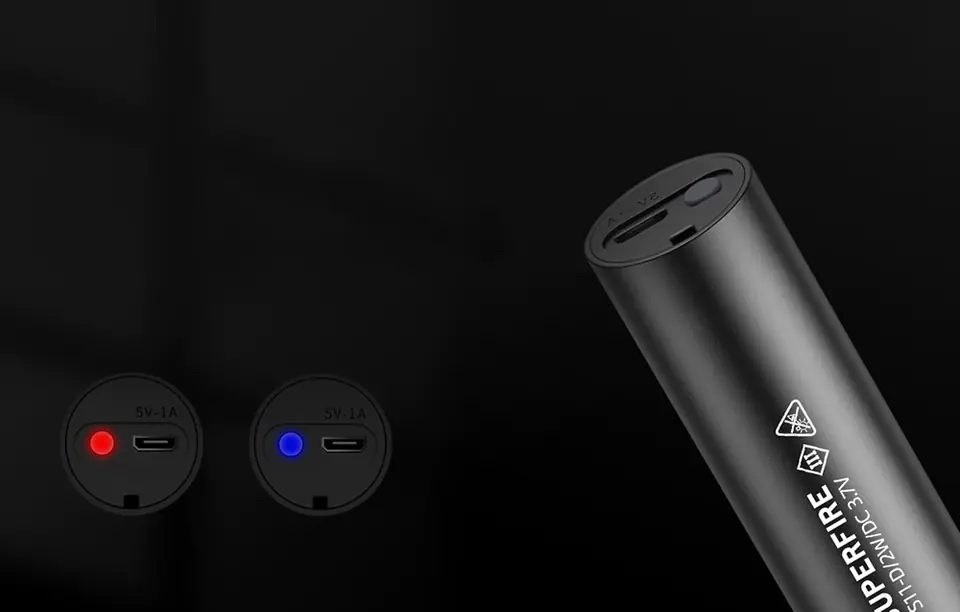 Superfire S11-D Flashlight, 135lm, USB