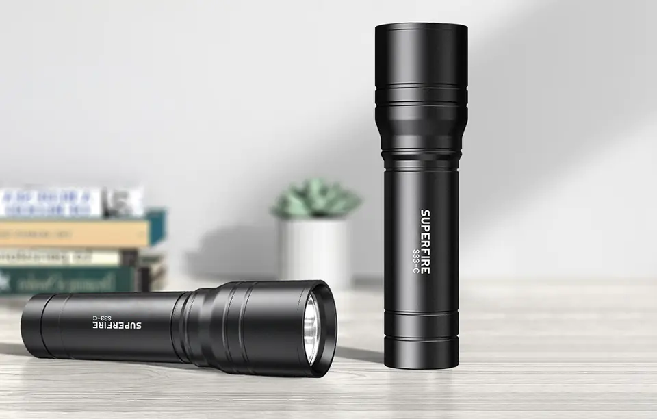 Superfire S33-C Flashlight, 210lm, USB