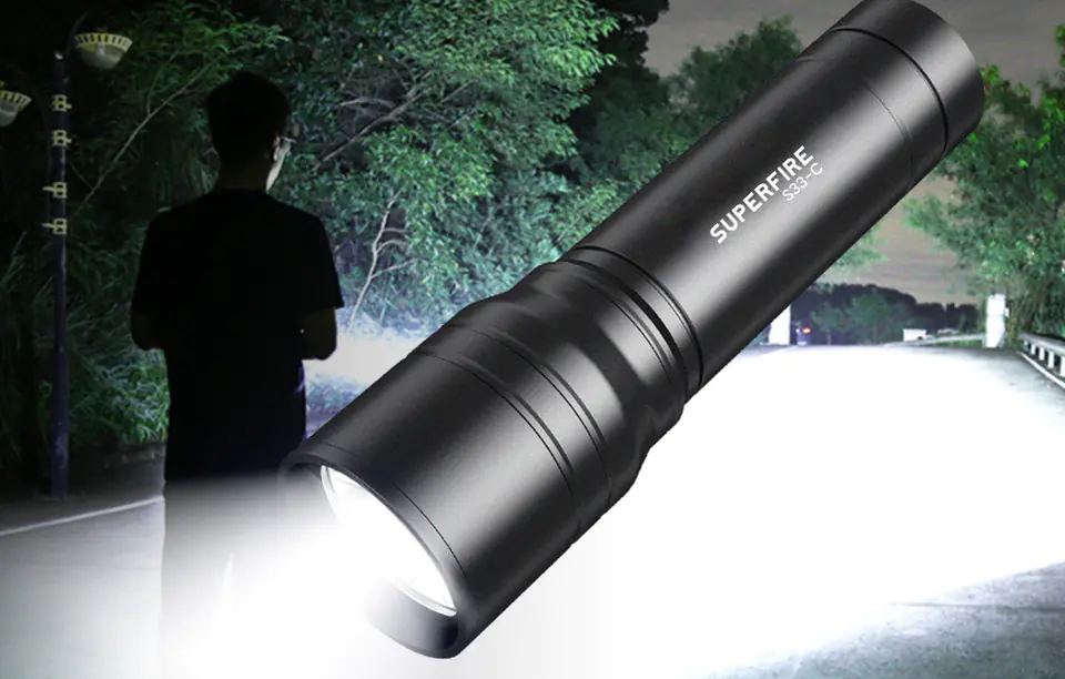 Superfire S33-C Flashlight, 210lm, USB