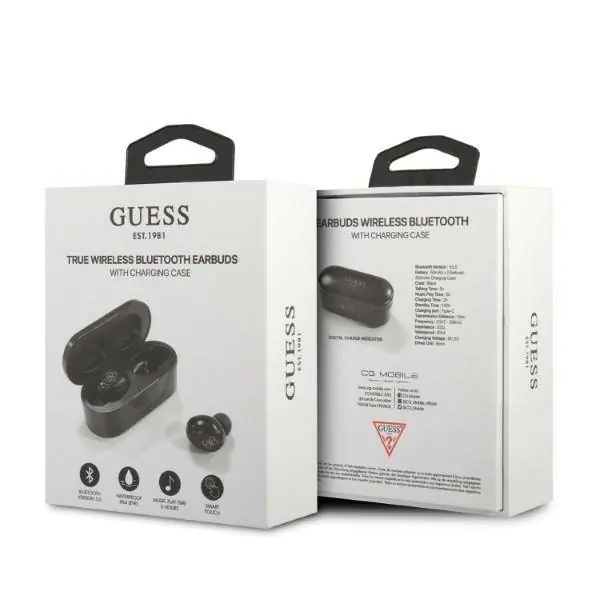 Guess Bluetooth headphones GUTWST31EK TWS docking station black