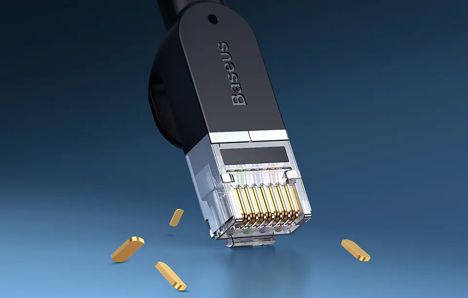 Kabel sieciowy Baseus Ethernet RJ45, 1Gbps, 1.5m (czarny)