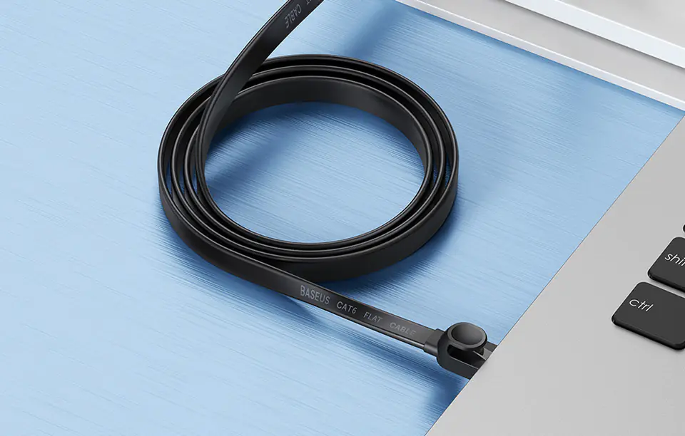 Kabel sieciowy Baseus Ethernet RJ45, 1Gbps, 1.5m (czarny)