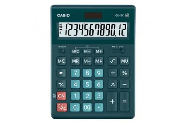 Casio green outlet calculator