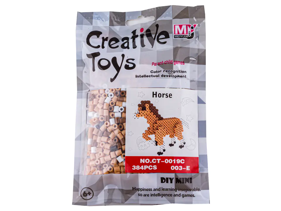 Koraliki do prasowania Wersja 3D, KOŃ, KONIK, Saszetka, Prasowanka