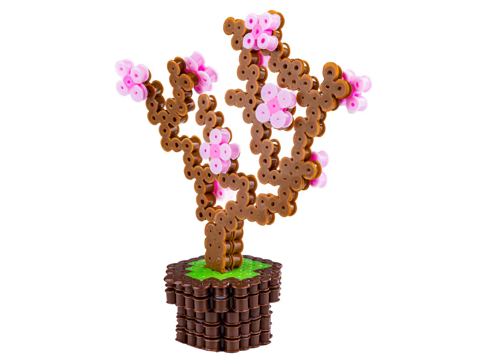 Koraliki do prasowania Wersja 3D, Szablon Kwitnące Drzewo, Saszetka, Prasowanka