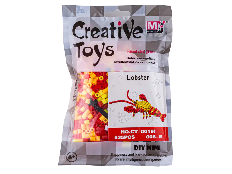 Koraliki do prasowania Wersja 3D, Szablon HOMAR, Saszetka, Prasowanka